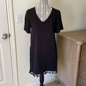 Black shift dress
